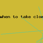 when to take clomid